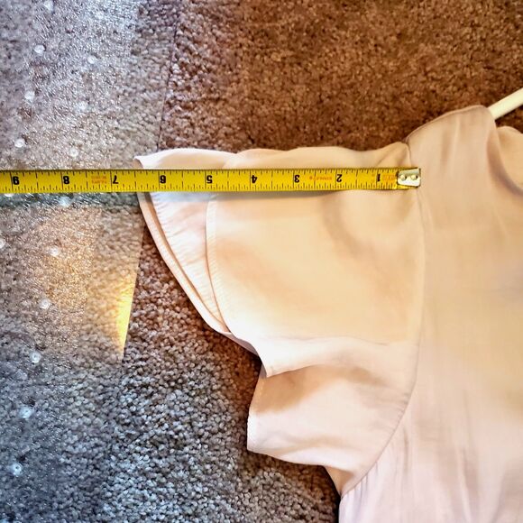 Naked Zebra Women Medium Pastel Flutter Short Sleeve Sheath Dress - Picture 6 of 12